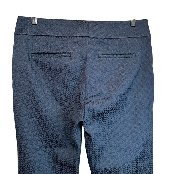 Ann Taylor Loft Marisa Skinny Ankle Pants Mid Rise Navy Blue 8 Classic Academia - Picture 5 of 10
